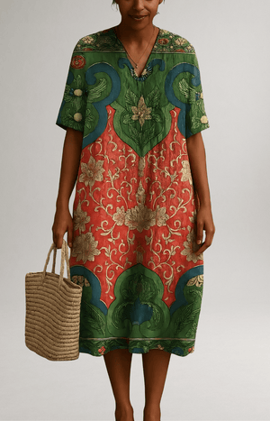 Aubrey™ | Robe midi élégante et décontractée - LUNAEVE