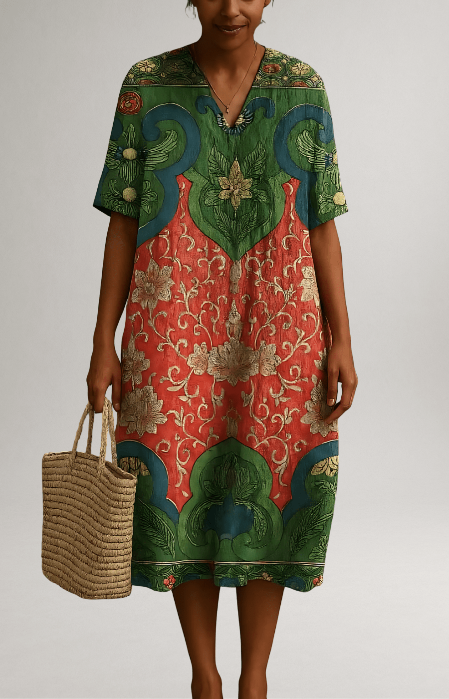 Aubrey™ | Robe midi élégante et décontractée - LUNAEVE