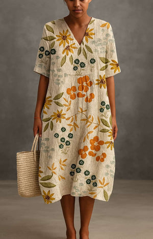 Aubrey™ | Robe midi élégante et décontractée - LUNAEVE