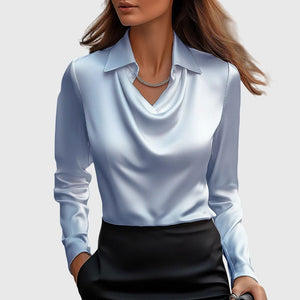 Brooklyn™ | Élégante Blouse en Satin - LUNAEVE