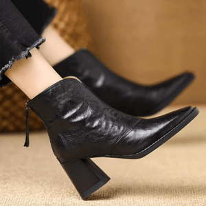 Claudia | Bottines de Luxe à Talon Moyen - LUNAEVE