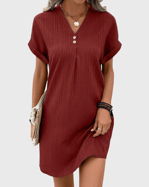 Élodie™ | Robe d’été à col en V - LUNAEVE