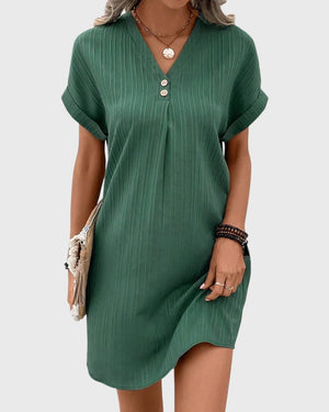 Élodie™ | Robe d’été à col en V - LUNAEVE