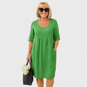 Marley™ | Robe en lin avec poches pour tous les jours - LUNAEVE