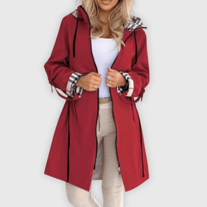 Natalia | Manteau zippé imperméable et coupe - vent - LUNAEVE